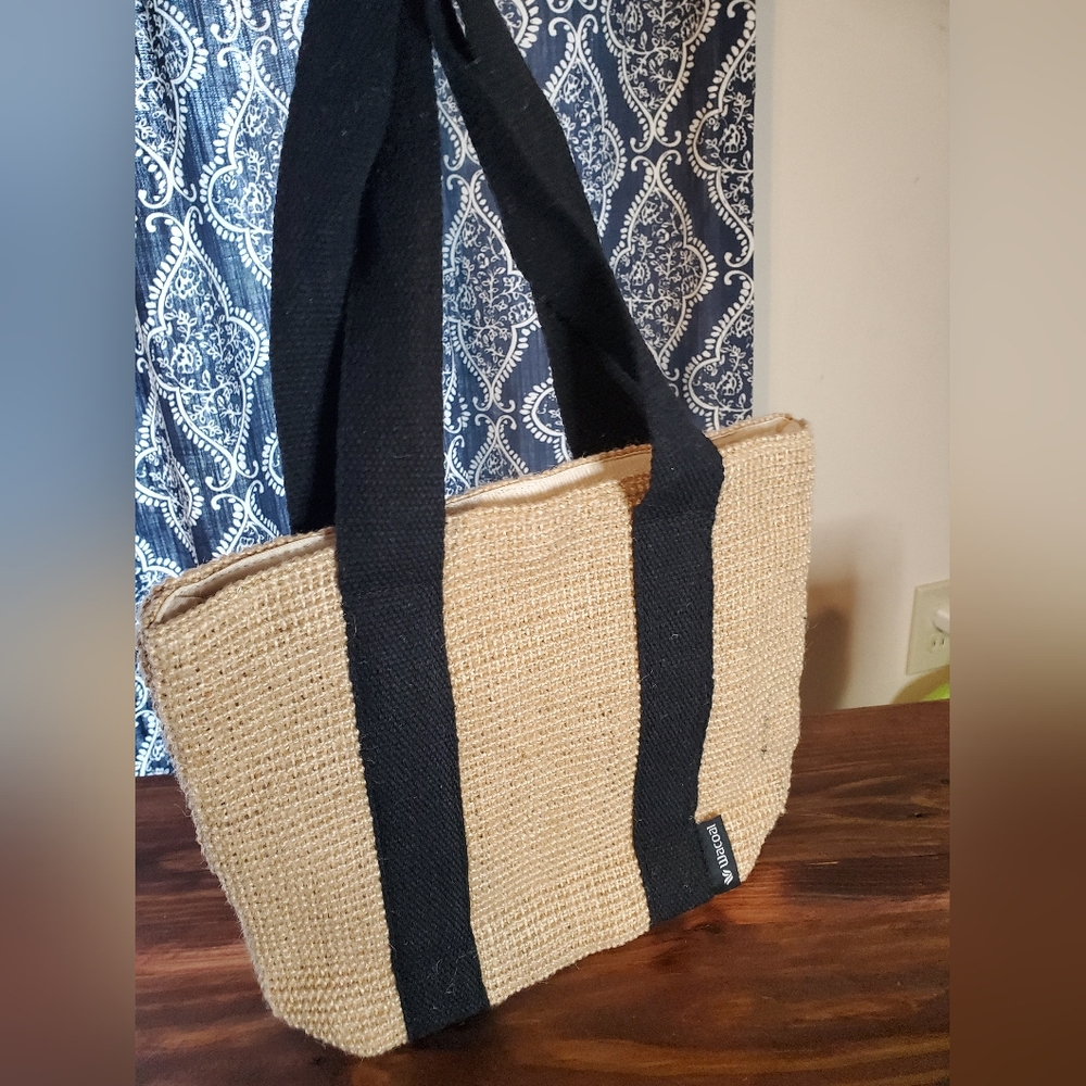 Wacoal woven small tote bag with wristlet
